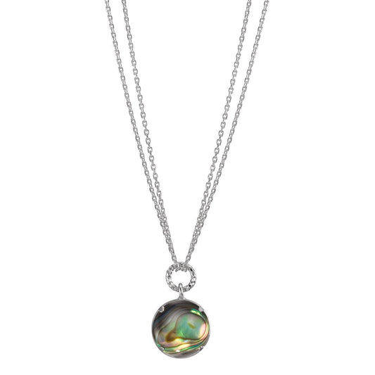 Collana Argento Abalone rodiato 36-40 cm Ø12.5 mm