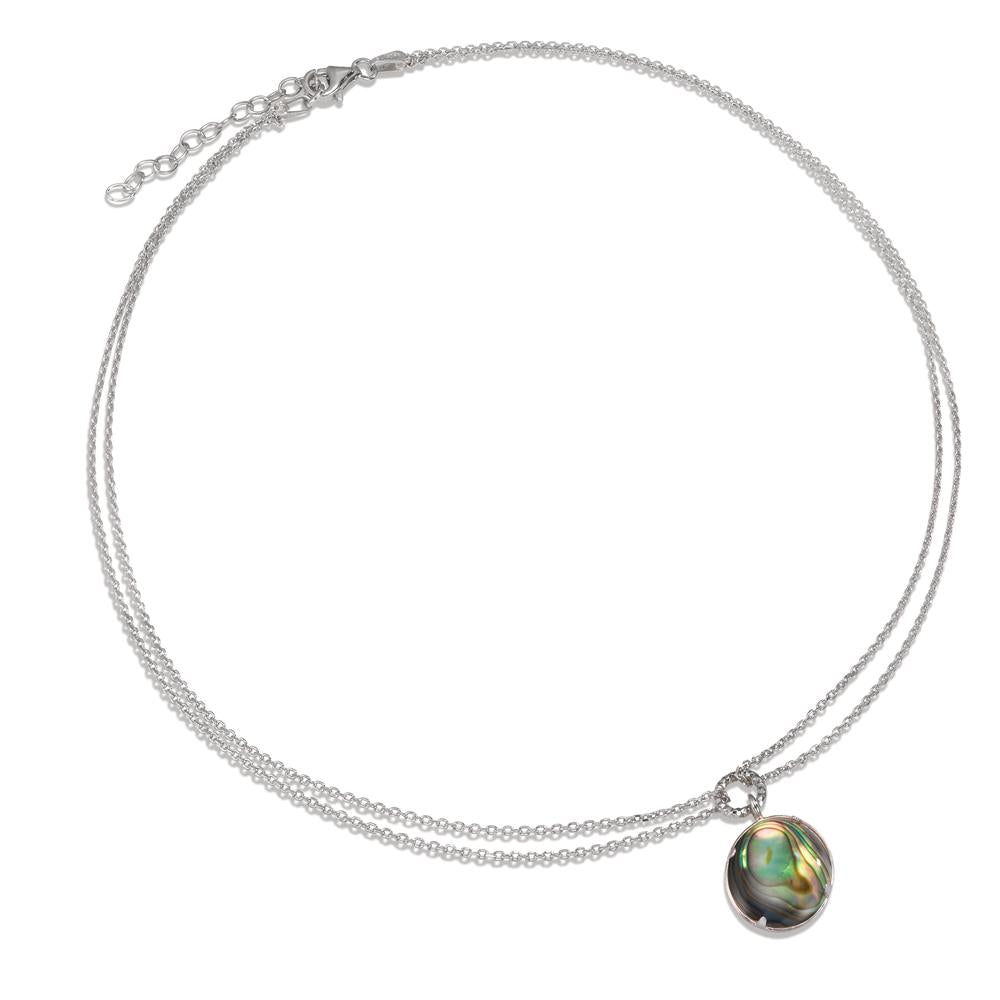 Collana Argento Abalone rodiato 36-40 cm Ø12.5 mm