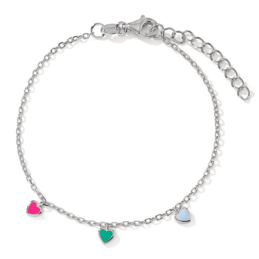 Bracciale Argento rodiato Cuore 16-19 cm