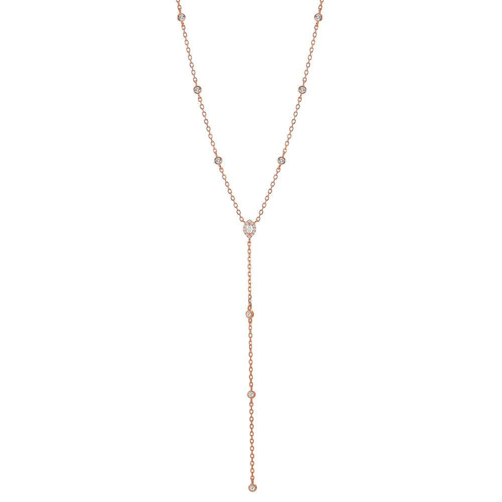 Collana Argento rosa dorato 40-45 cm