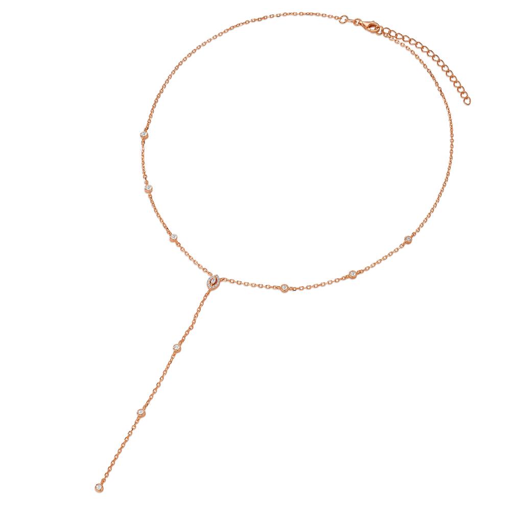 Collana Argento rosa dorato 40-45 cm