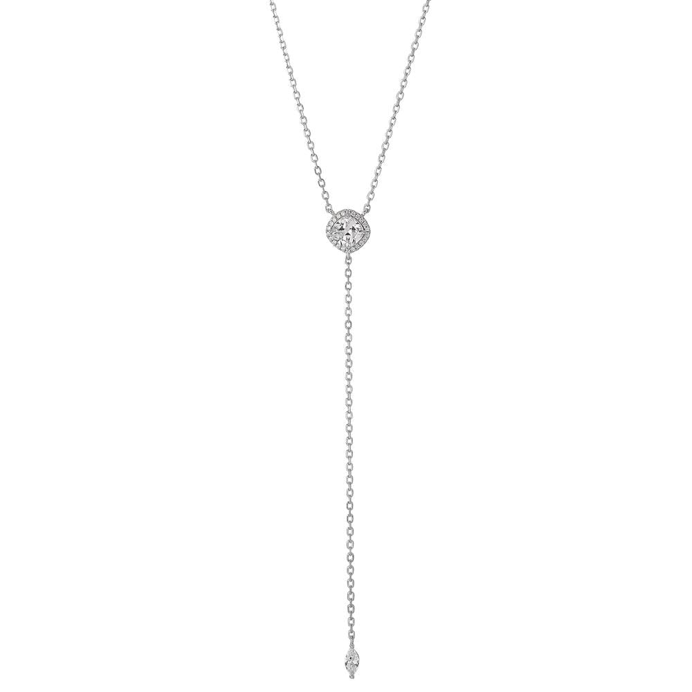 Collana Argento Zirconia rodiato 40-45 cm