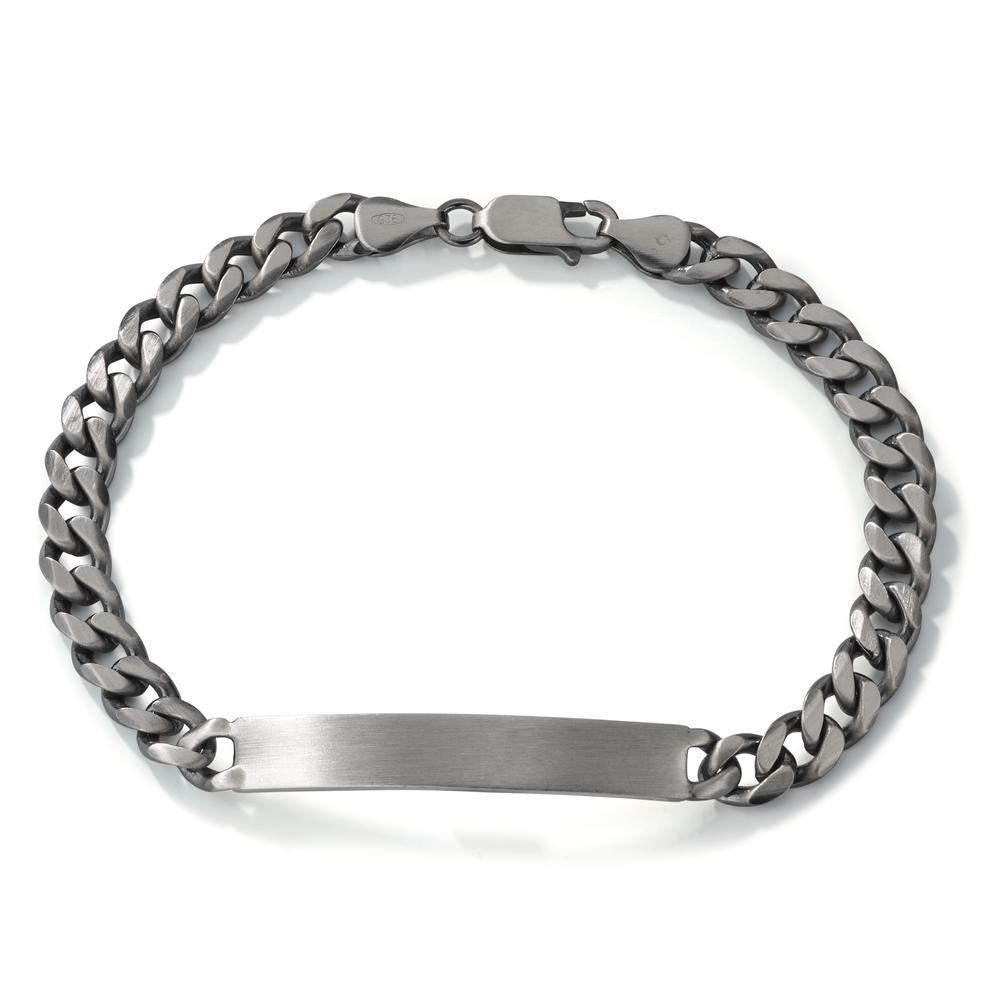 Bracciale con incisione Argento patinato 22 cm