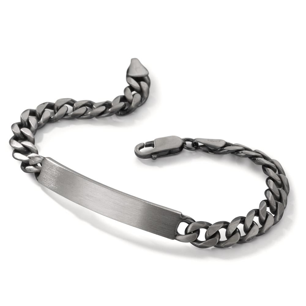 Bracciale con incisione Argento patinato 22 cm