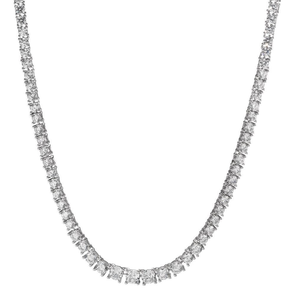 Collana Argento Zirconia rodiato 42 cm