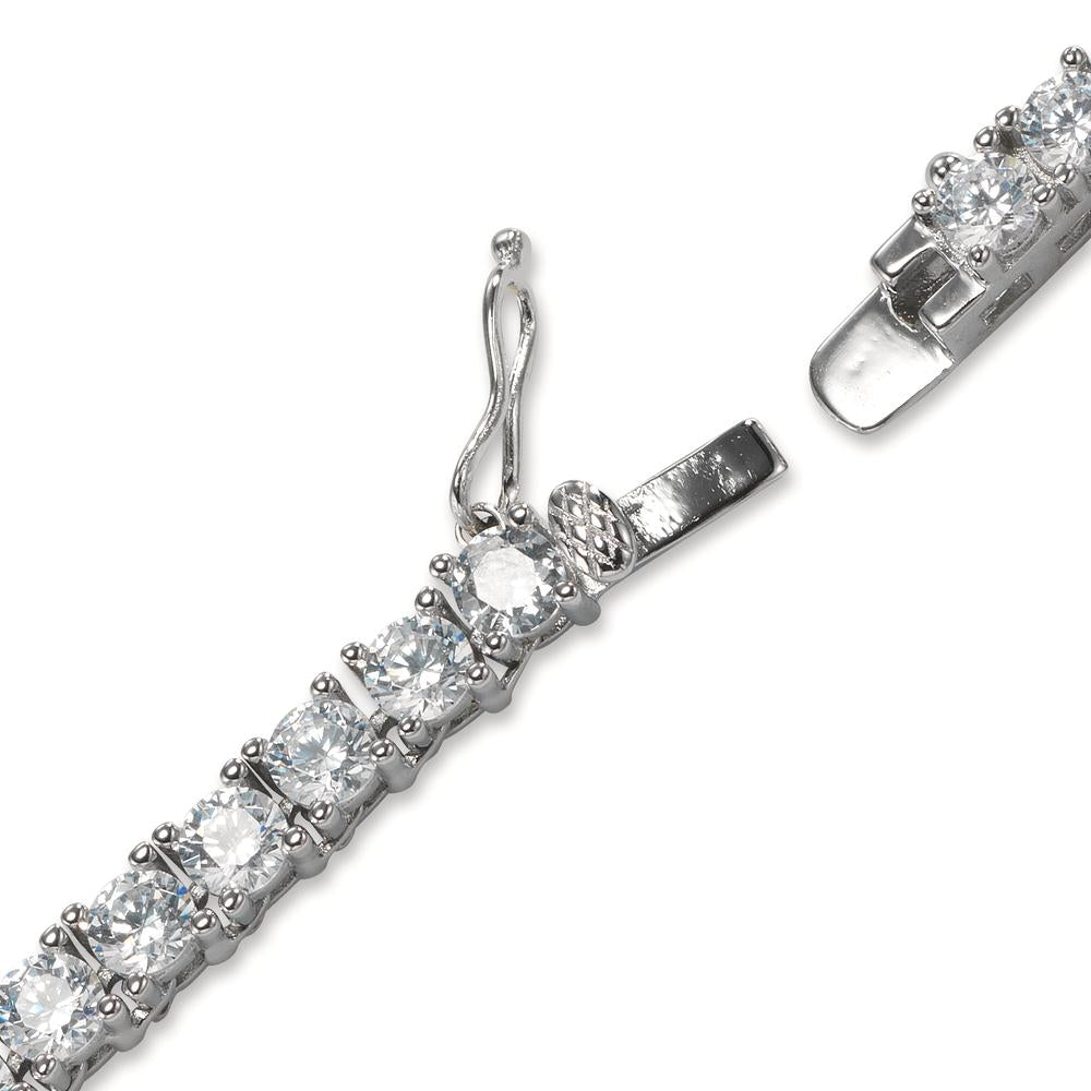 Collana Argento Zirconia rodiato 42 cm