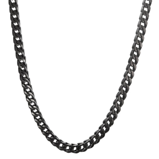 Collana Acciaio inossidabile nero rivestimento IP 50 cm