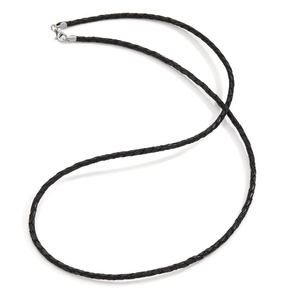 Collana Pelle, Argento rodiato 50 cm Ø2.7 mm