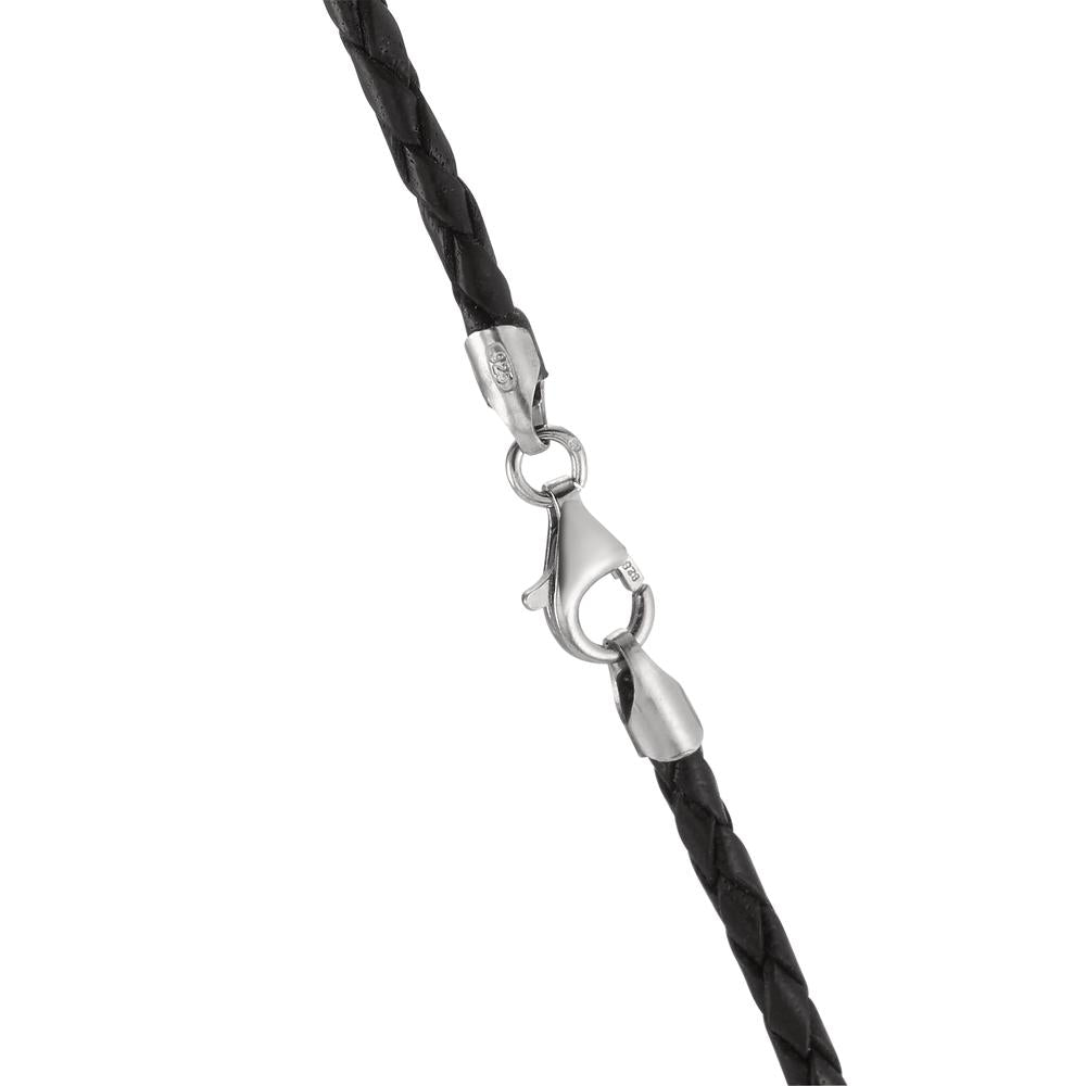 Collana Pelle, Argento rodiato 50 cm Ø2.7 mm