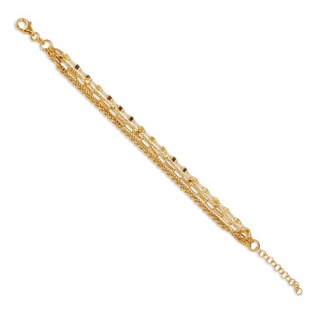 Bracciale Argento giallo dorato 15.5-18.5 cm