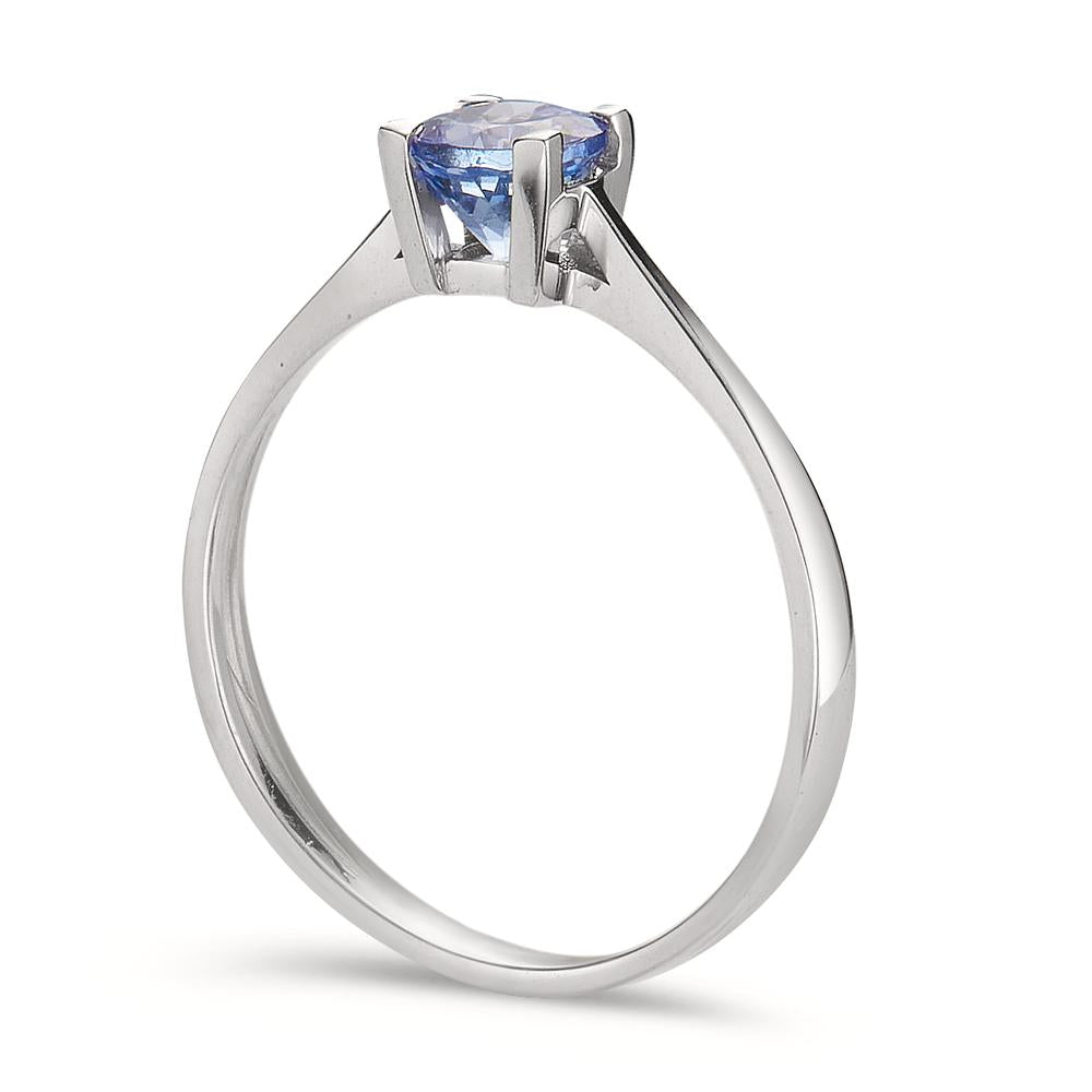 Anello Oro bianco 750/18 carati Tanzanite 0.48 ct