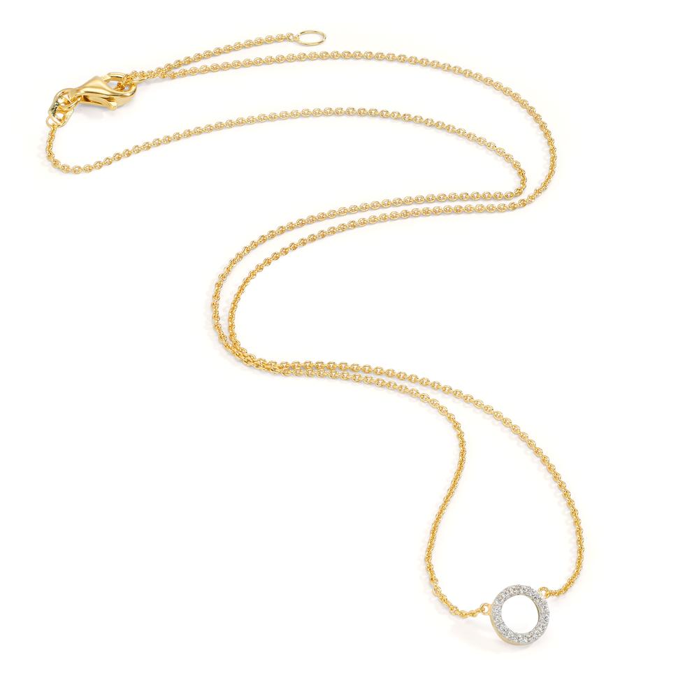 Collana Oro giallo 375/9K Zirconia 42-45 cm