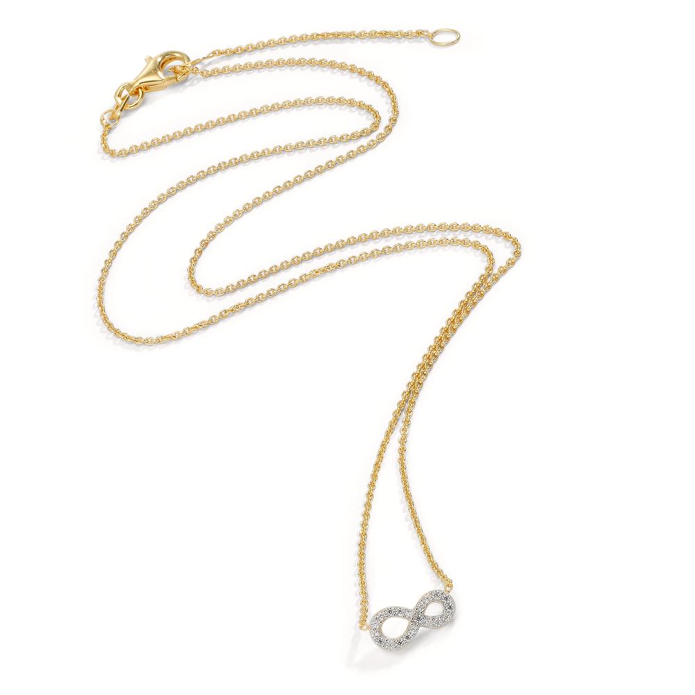 Collana Oro giallo 375/9K Zirconia Infinito 42-45 cm