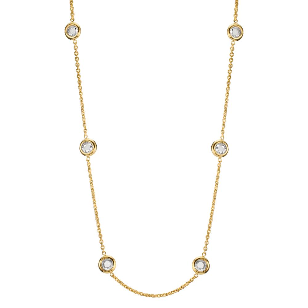 Collana Oro giallo 375/9K Zirconia 6 pietra 42-45 cm