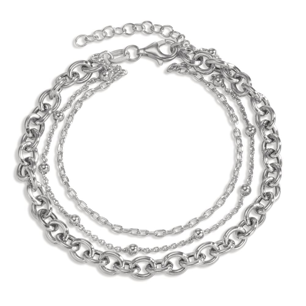 Bracciale Argento rodiato 17-19 cm