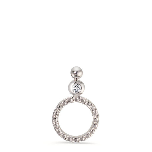 Ciondolo Oro bianco 750/18 carati Diamante 0.02 ct, p1