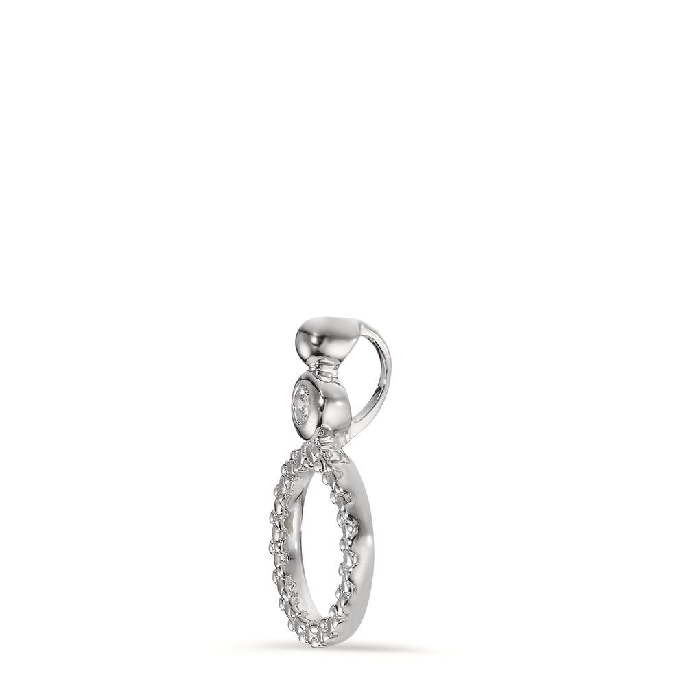 Ciondolo Oro bianco 750/18 carati Diamante 0.02 ct, p1