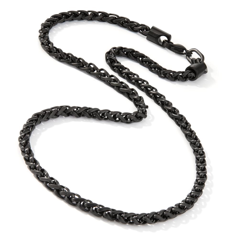 Collana Acciaio inossidabile nero rivestimento IP 60 cm Ø4.5 mm