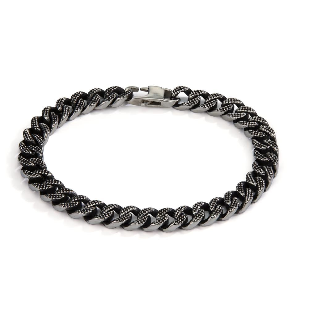 Bracciale Acciaio inossidabile nero rivestimento IP 20.5 cm