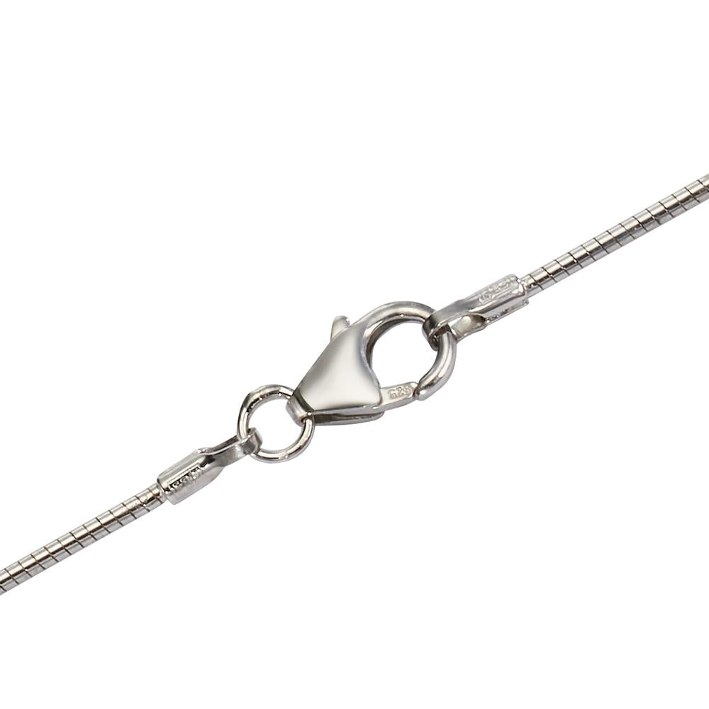 Collana Argento rodiato 45 cm