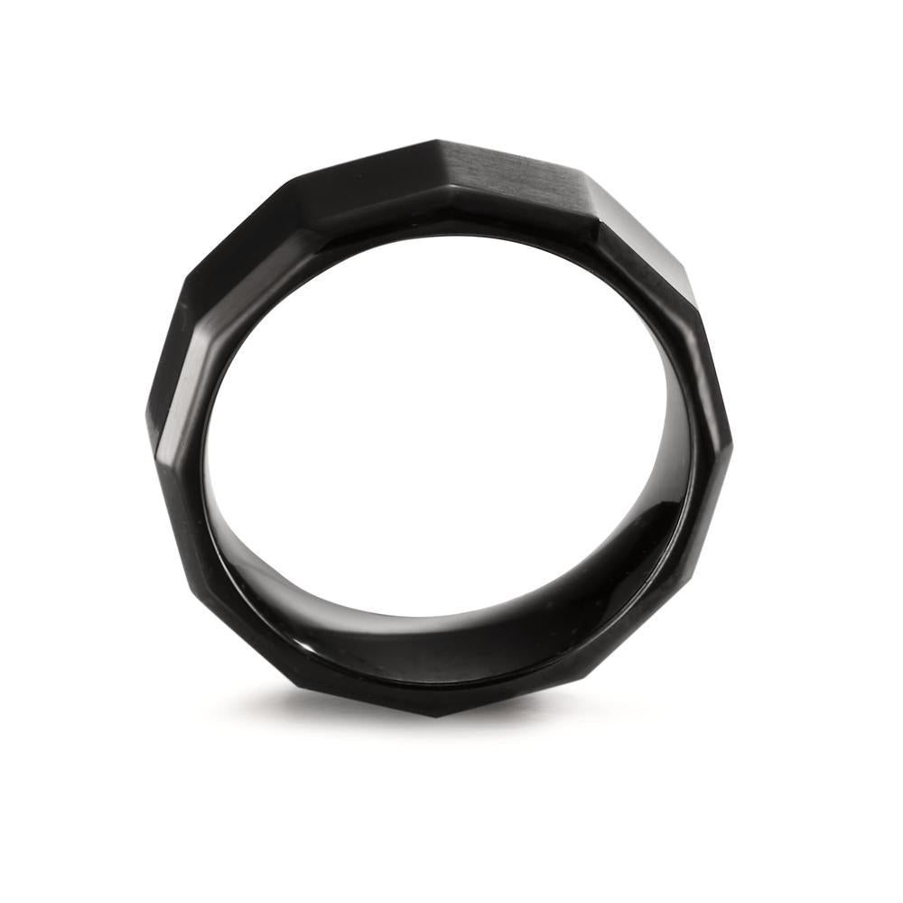 Anello Acciaio inossidabile nero rivestimento IP