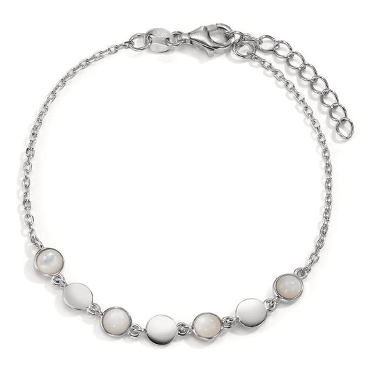 Bracciale Argento rodiato Madreperla 16-19 cm