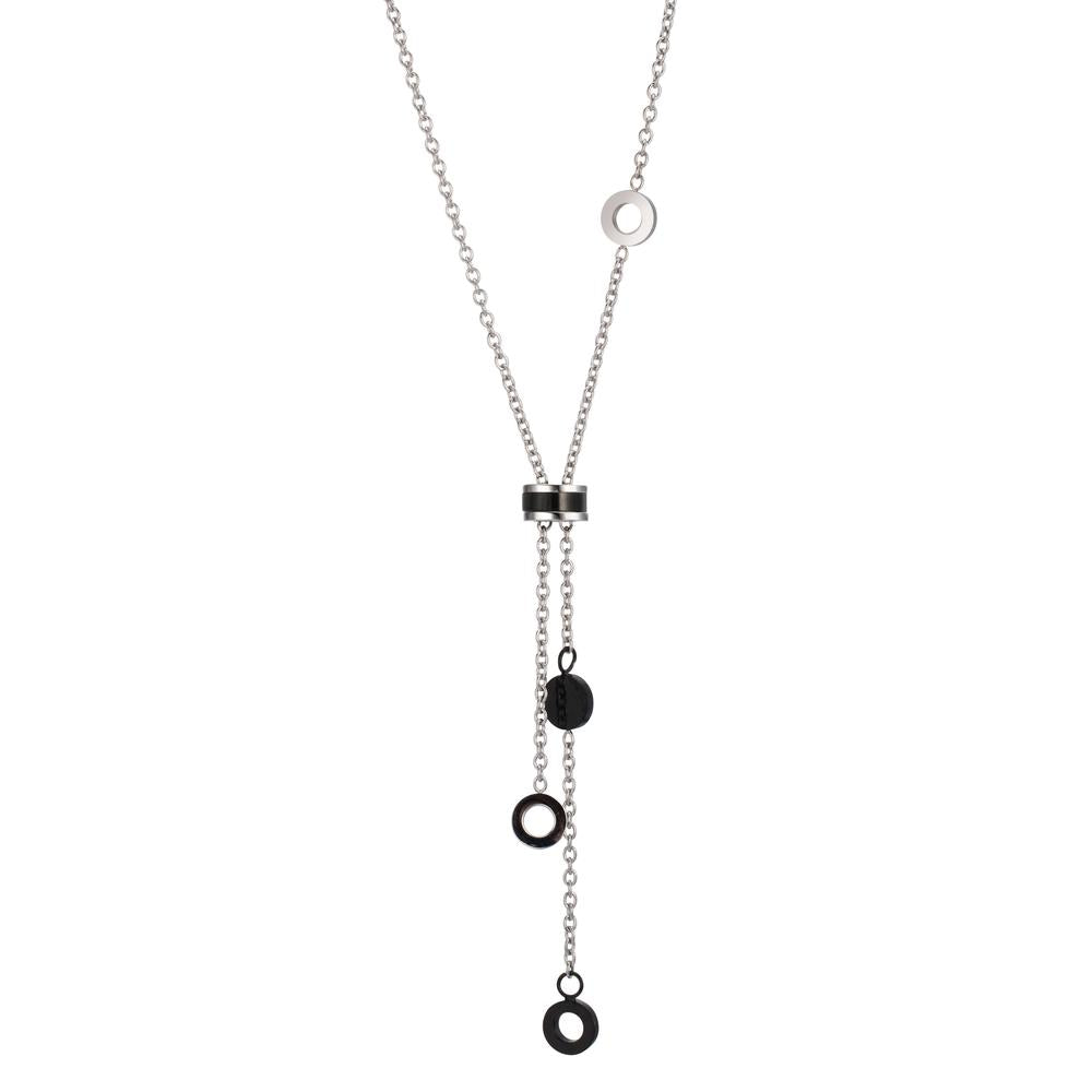 Collana Acciaio inossidabile nero rivestimento IP 43-48 cm