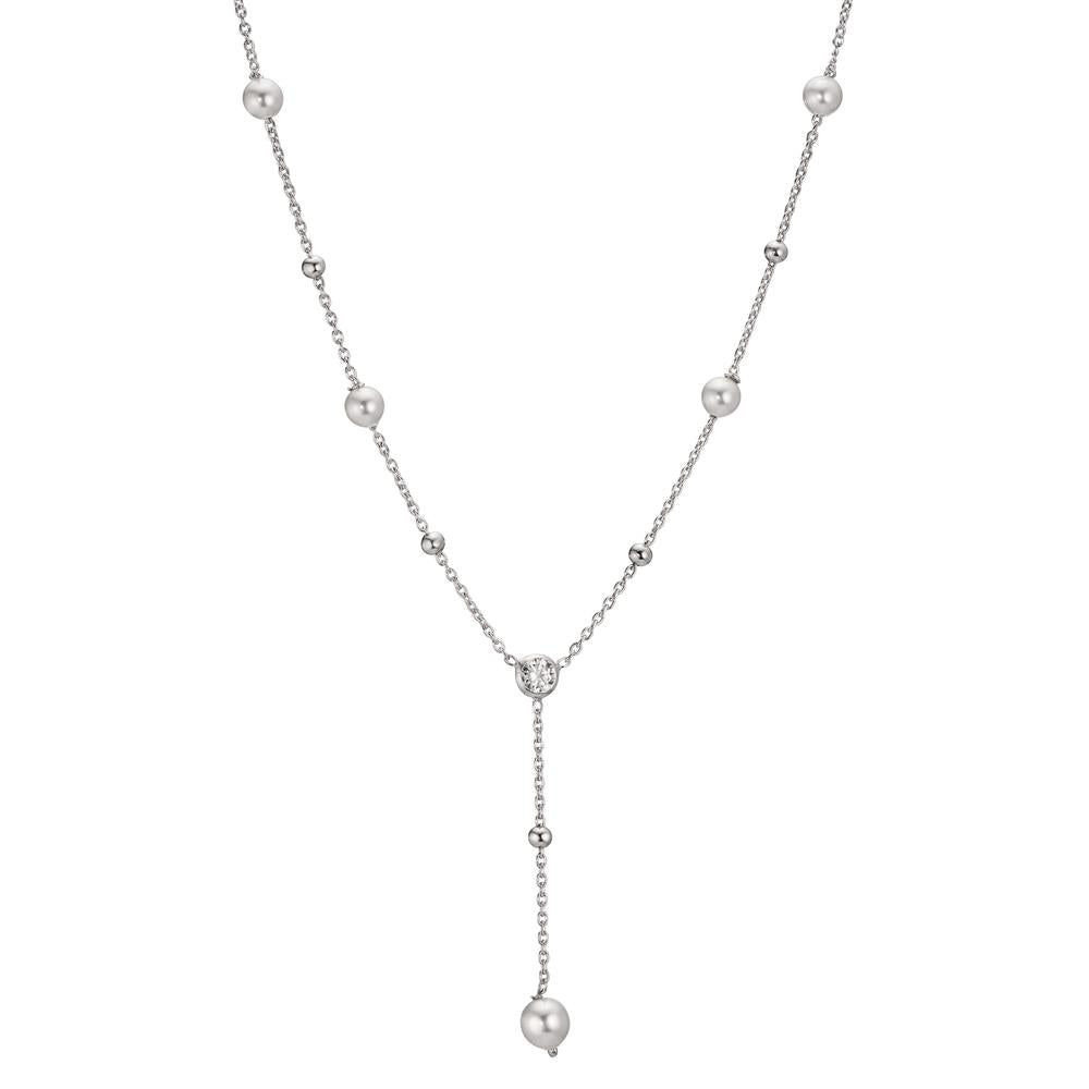 Collana Argento Zirconia rodiato 40-44 cm