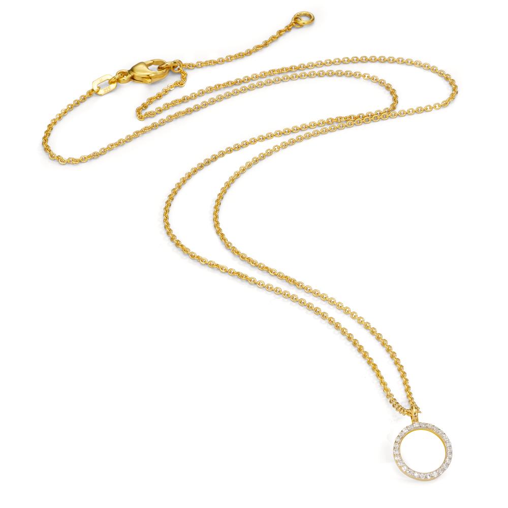 Collana Oro giallo 375/9K Zirconia 42-45 cm