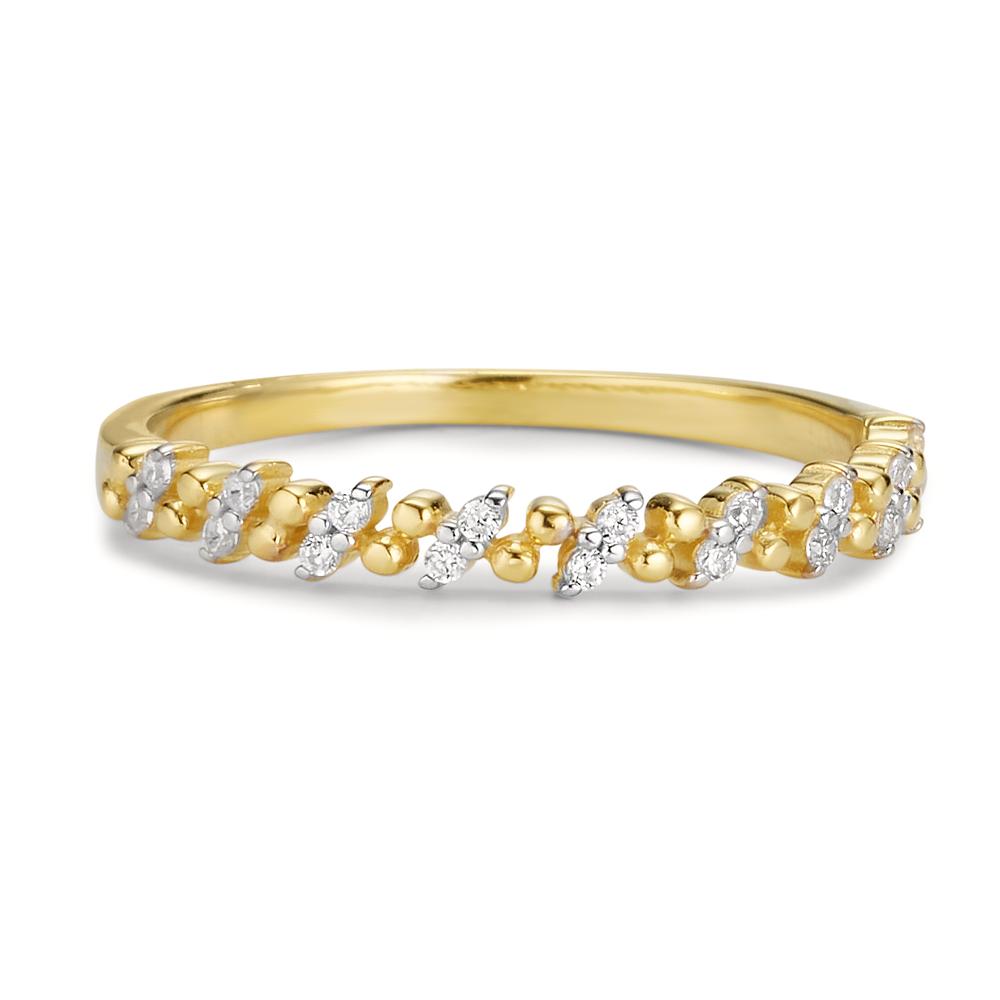 Anello Oro giallo 375/9K Zirconia 18 pietra