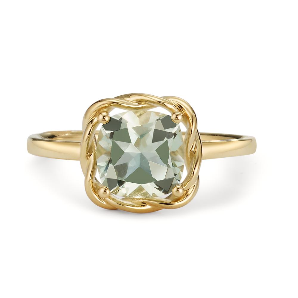 Anello Oro giallo 585/14 kt Ametista verde