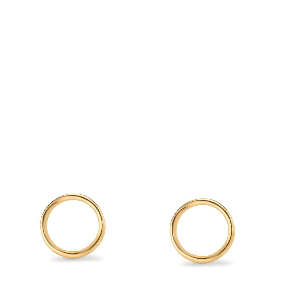 Orecchini a bottone Oro giallo 585/14 kt Ø6.5 mm