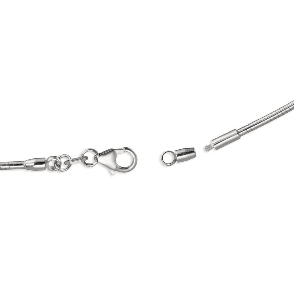 Collana Argento rodiato 45 cm Ø1.5 mm