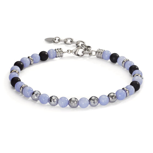 Bracciale Acciaio inossidabile Agata 21-25 cm Ø6.5 mm