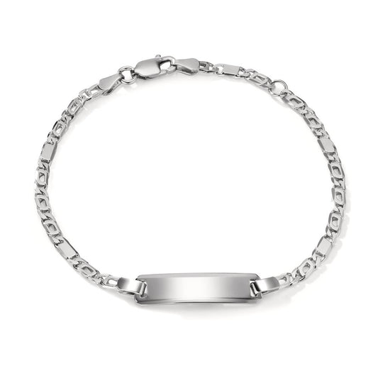 Bracciale con incisione Argento rodiato 16-18 cm