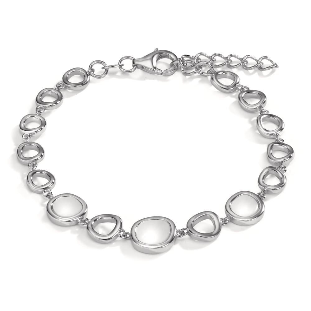 Bracciale Argento rodiato Madreperla 16-19 cm