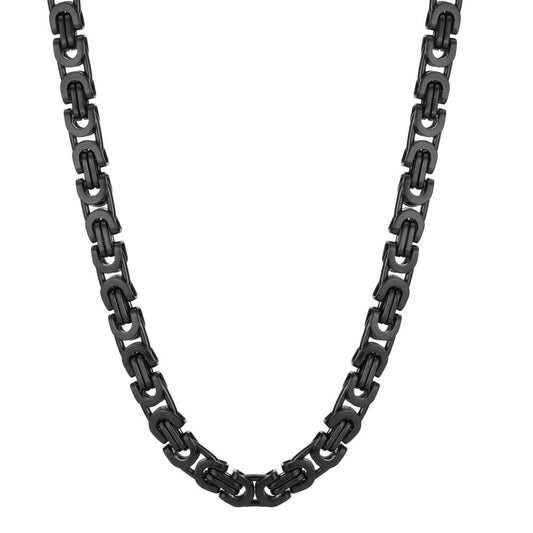 Collana Acciaio inossidabile nero rivestimento IP 50 cm