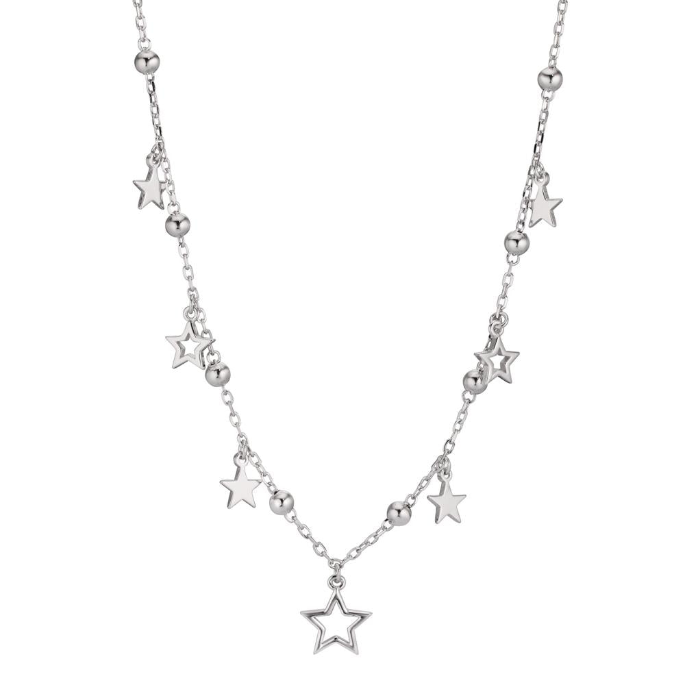 Collana Argento Zirconia rodiato Stella 40-45 cm