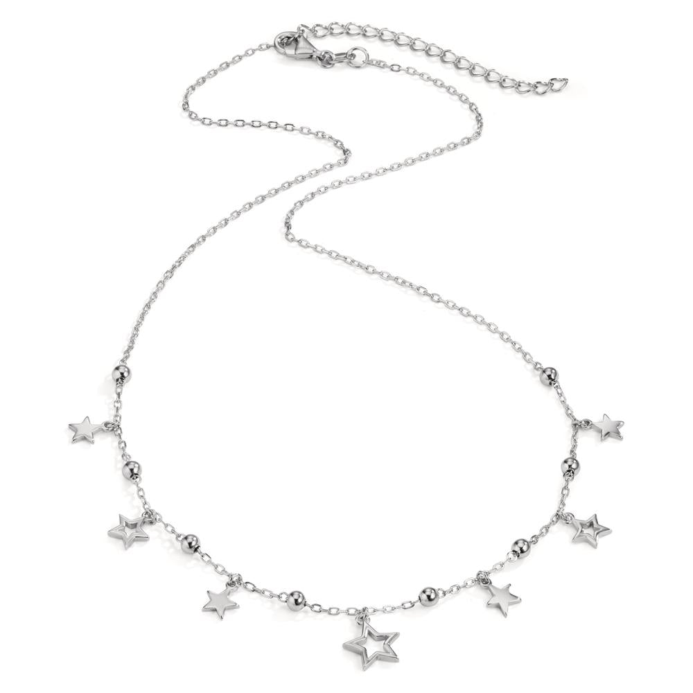 Collana Argento Zirconia rodiato Stella 40-45 cm